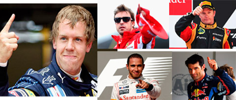 VETTEL, ALONSO, HAMILTON, RIKKNEN, WEBBER, TODO ES POSIBLE